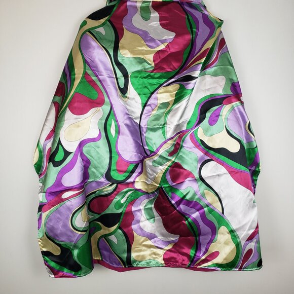 Dennis Basso Rain Coat Raspberry Pink Trench Accent Scarf Womens Size Large - Picture 10 of 10